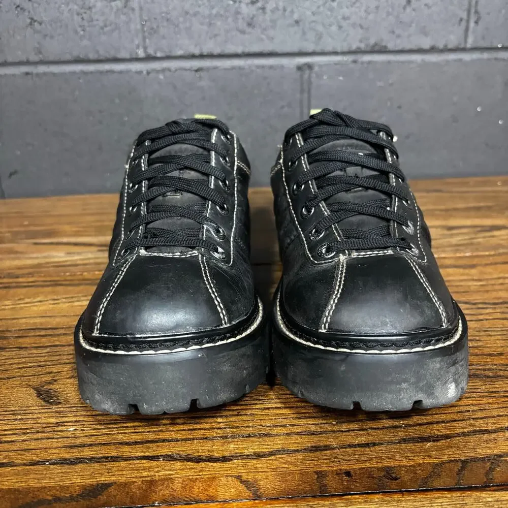 Vintage Y2K Skechers Black Leather Platform Chunky Lug Oxford Shoes Women’s 10